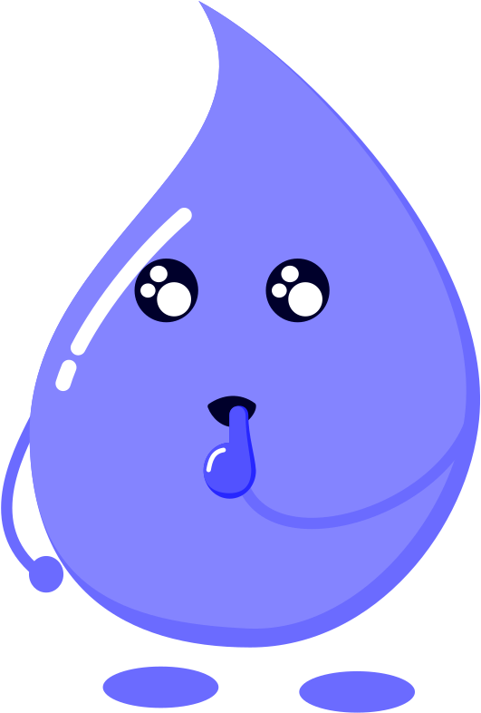 Water Drop Wonder - Drinking Water For Drawing Clipart (706x800), Png Download