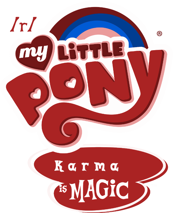 Karma, Logo, Logo Edit, My Little Pony Logo, Reddit, - Graphic Design Clipart (600x726), Png Download