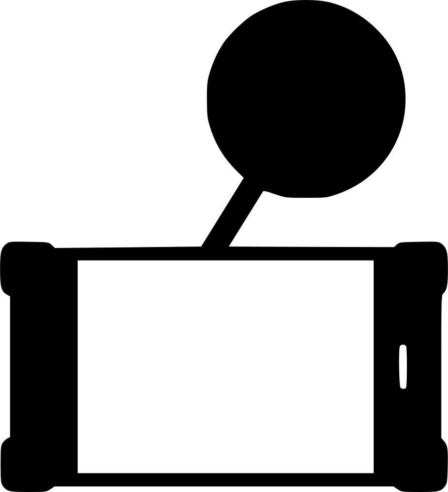 Cell Phone Holder Comments - Phone Holder Icon Png Clipart (892x980), Png Download