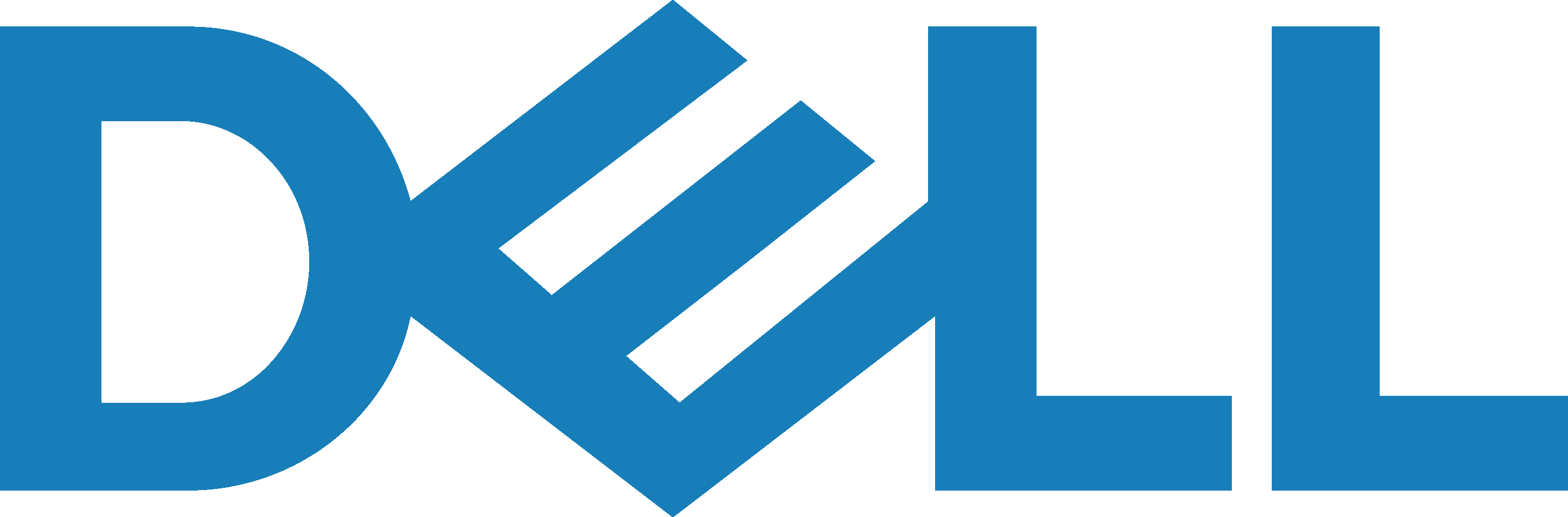 Dell Logo Vector Symbol Download - Logo Dell Clipart (2906x960), Png Download