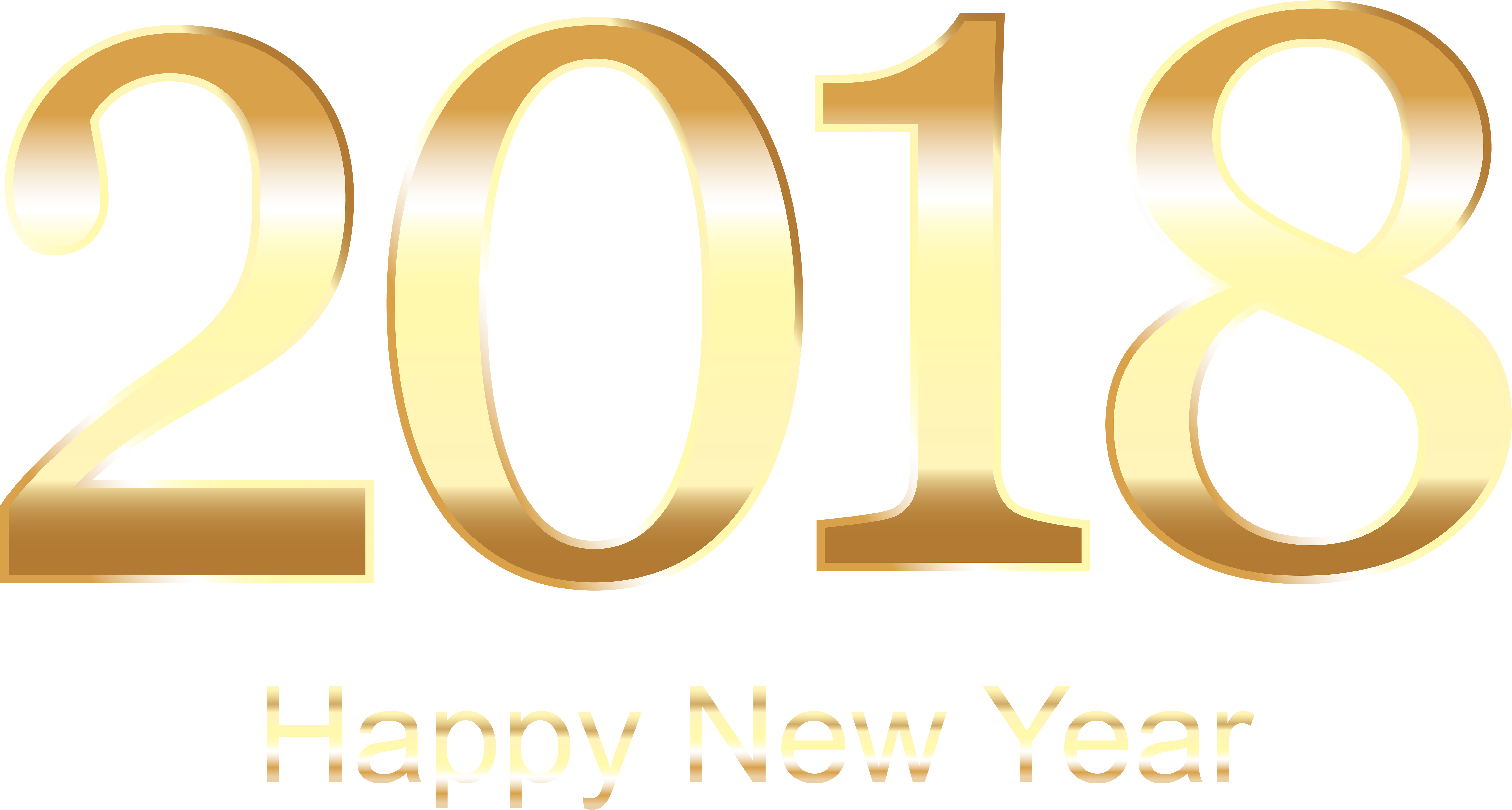 Golden Gold 2018 Transparent Png Clipart (8000x4406), Png Download