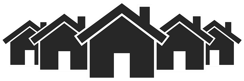 Ilustraci&243n Gratis Icono Pueblo Aldea Imagen - Village Icon Png Clipart (960x712), Png Download