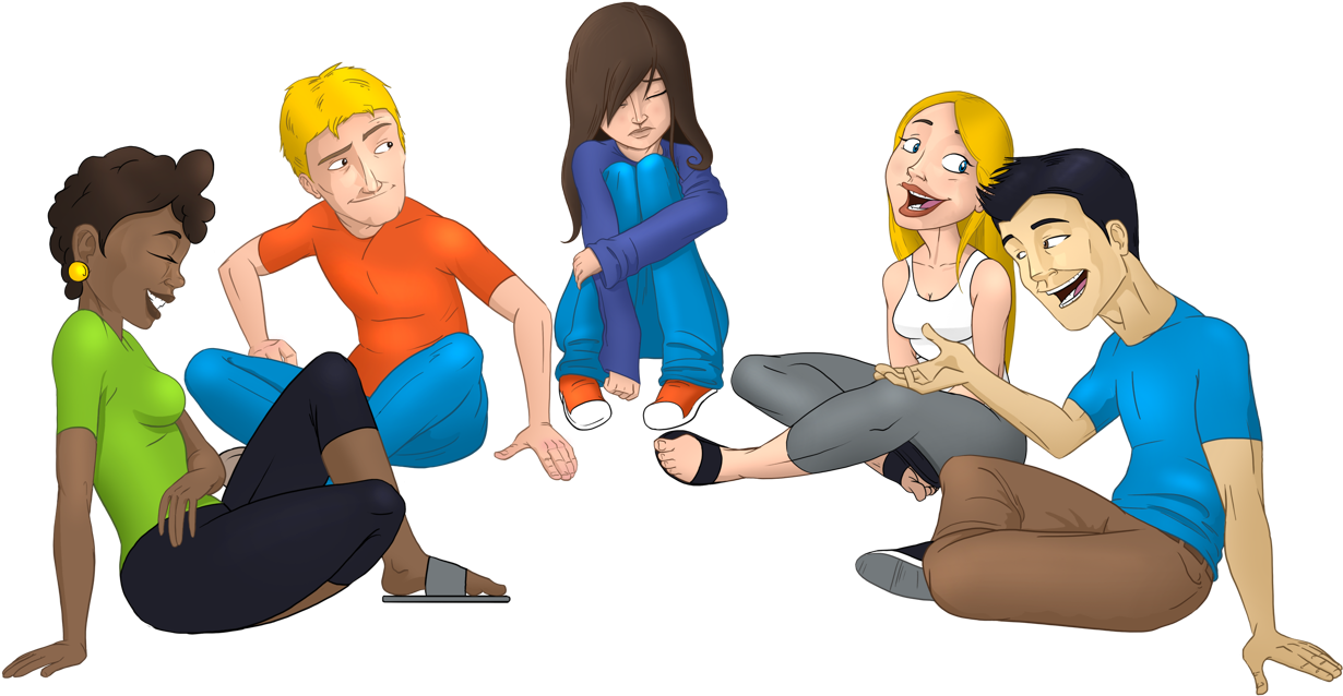 Animated People Png - Infographic Self Harm Clipart (1240x733), Png Download