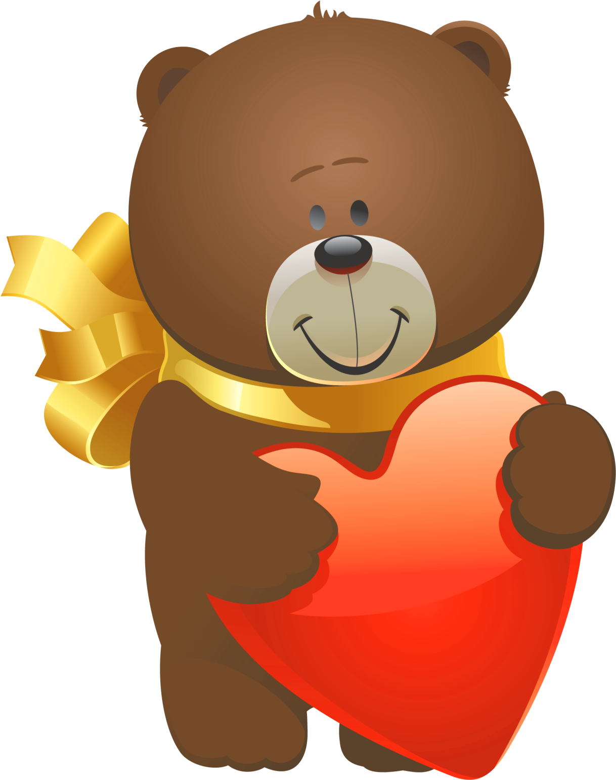 Clipart Bear Valentines - Valentines Day Teddy Bear Png Transparent Png (1240x1568), Png Download