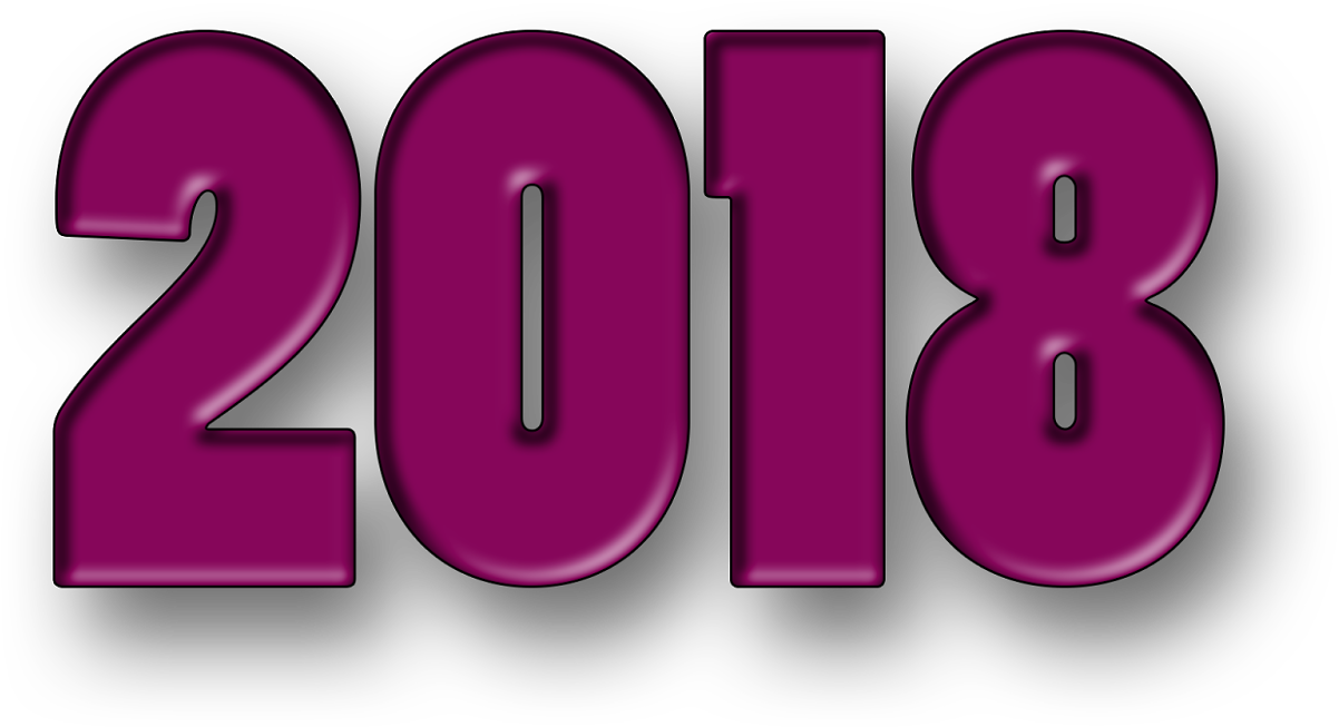 Happy New Year 2018 Wishes - Graphic Design Clipart (1600x914), Png Download