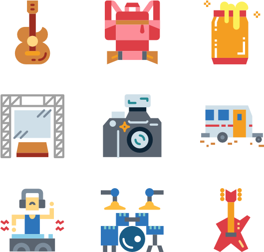 Music Festival Clipart (600x564), Png Download