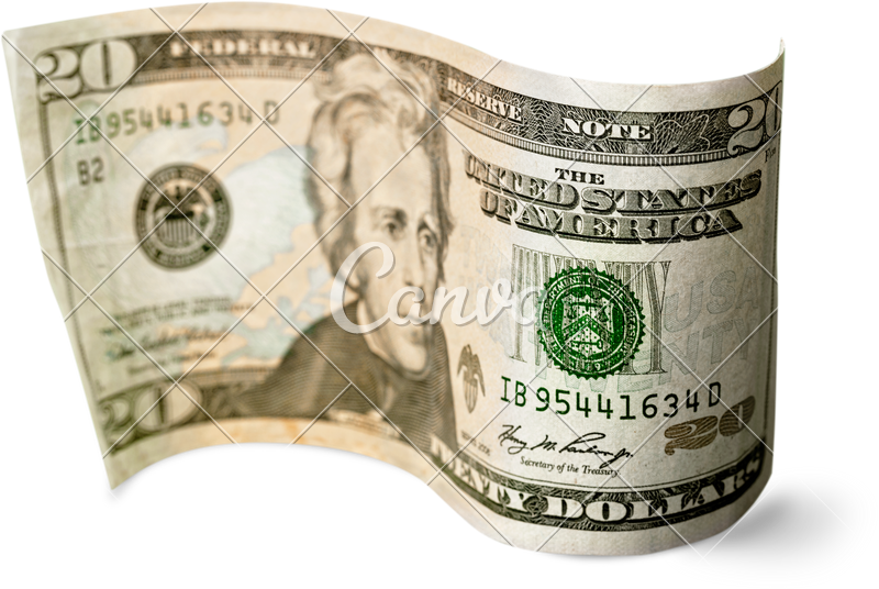Dollar Bill Transparent - 20 Us Dollar Clipart (800x536), Png Download