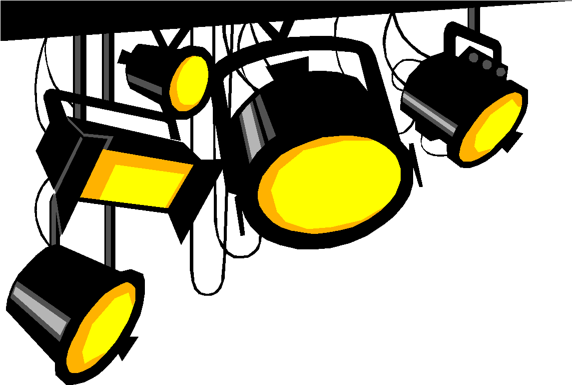 Technical Lighting Illustration - Clip Art Stage Lights - Png Download (800x550), Png Download