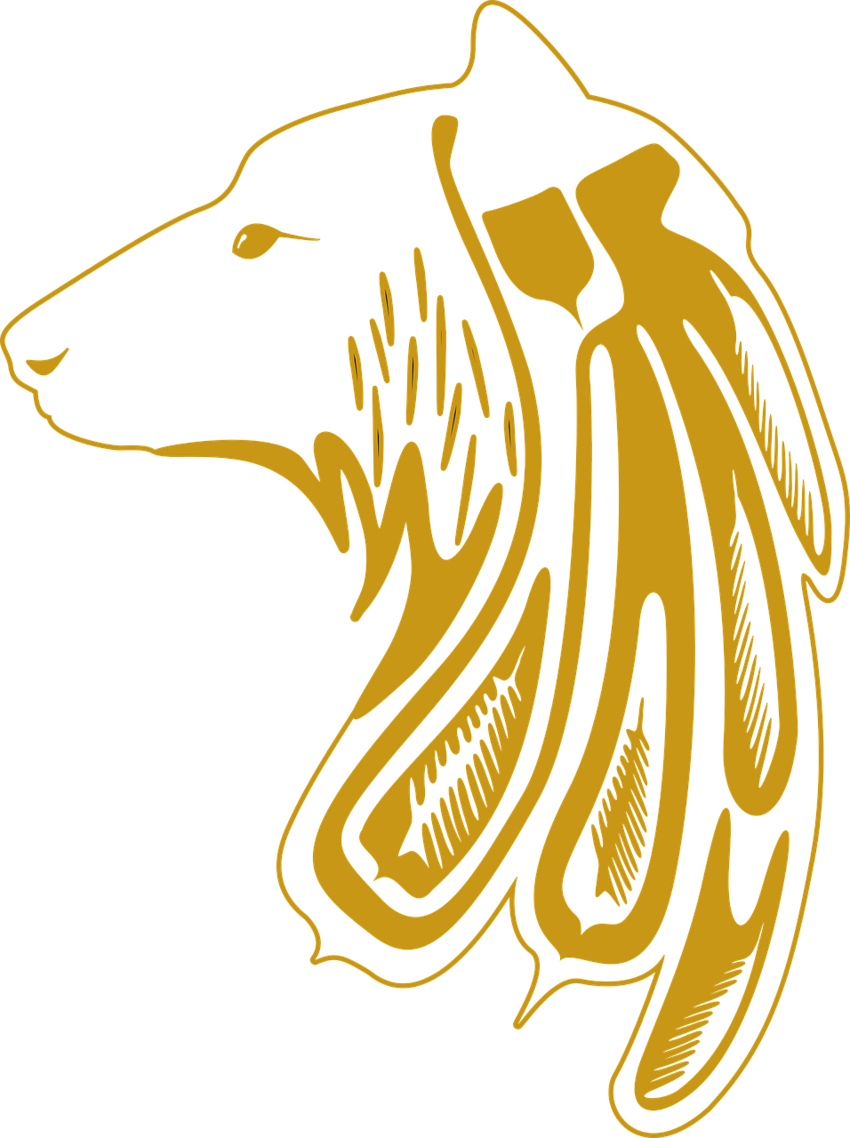 Wolf Wolf Head Indian - Logo Gambar Kepala Serigala Png Clipart (956x1280), Png Download
