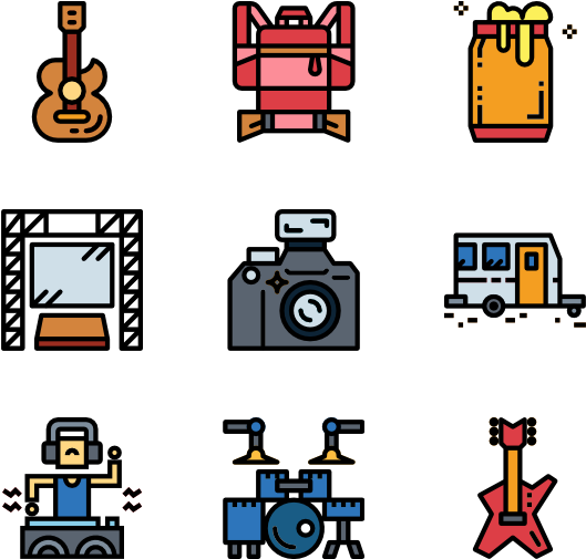 Music Festival Clipart (600x564), Png Download