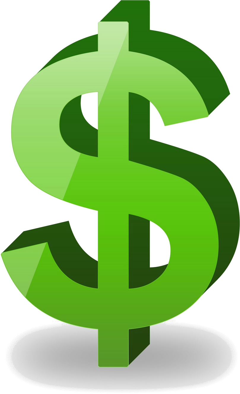 Bill Clipart Dollar Sign 9 Free - Dollar Sign Clipart Png Transparent Png (809x1324), Png Download