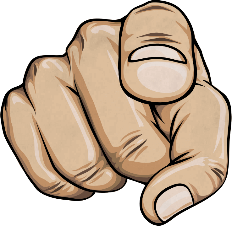 738 X 720 42 - Finger Pointing At You Transparent Clipart (738x720), Png Download