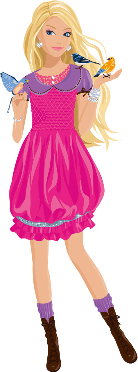 Barbie Png Image - Barbie Png Clipart (570x1326), Png Download