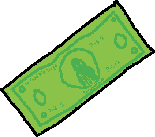 Dollar Bill Clipart (1400x1400), Png Download
