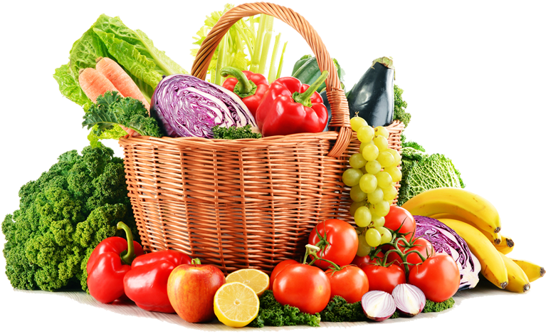 Fruits Vegetables Png - Fruits And Vegetables Png Clipart (800x538), Png Download