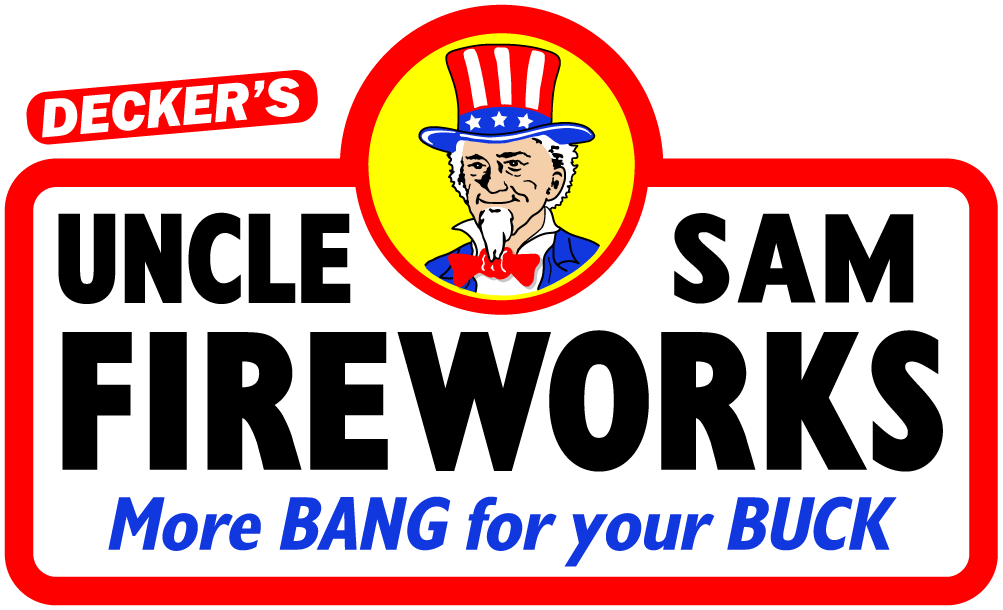 Deckers Uncle Sam Fireworks Logo - Uncle Sam Fireworks Logo Clipart (1003x610), Png Download