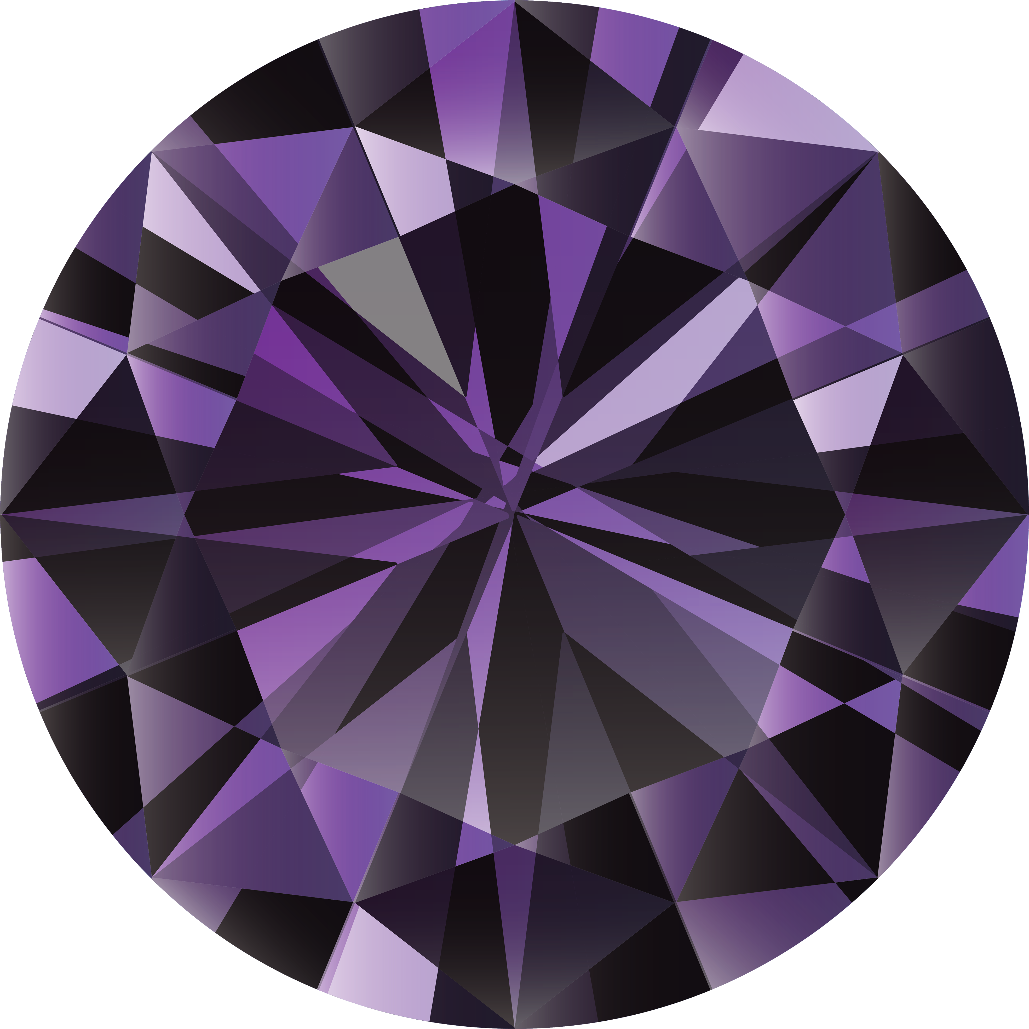 Amethyst Stone Cartoon Clipart (4000x4000), Png Download