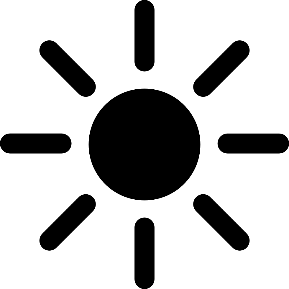 Png File - Sun Light Icon Clipart (980x980), Png Download