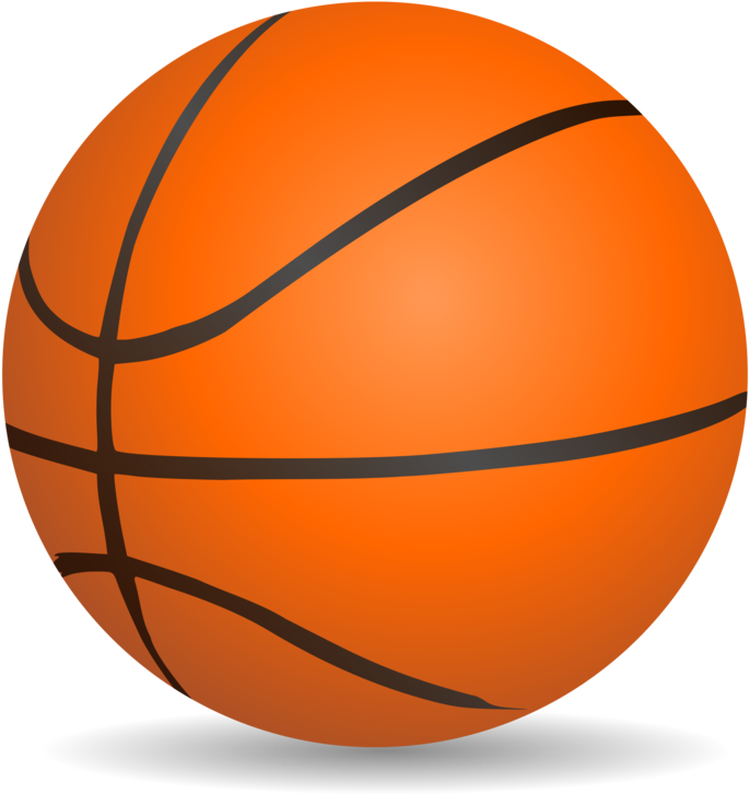 Clip Black And White Stock Team Tournament Free On - Transparent Background Basketball Clipart - Png Download (677x720), Png Download