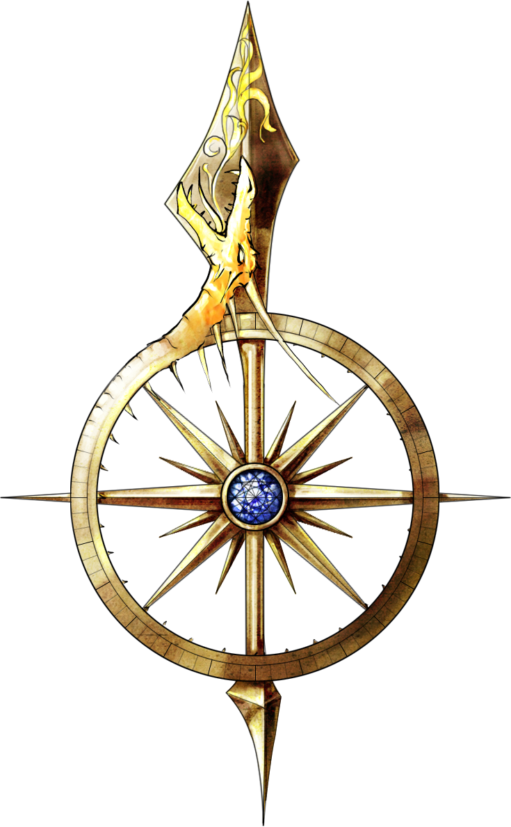 735 X 1189 15 - Fantasy Compass Rose Clipart (735x1189), Png Download