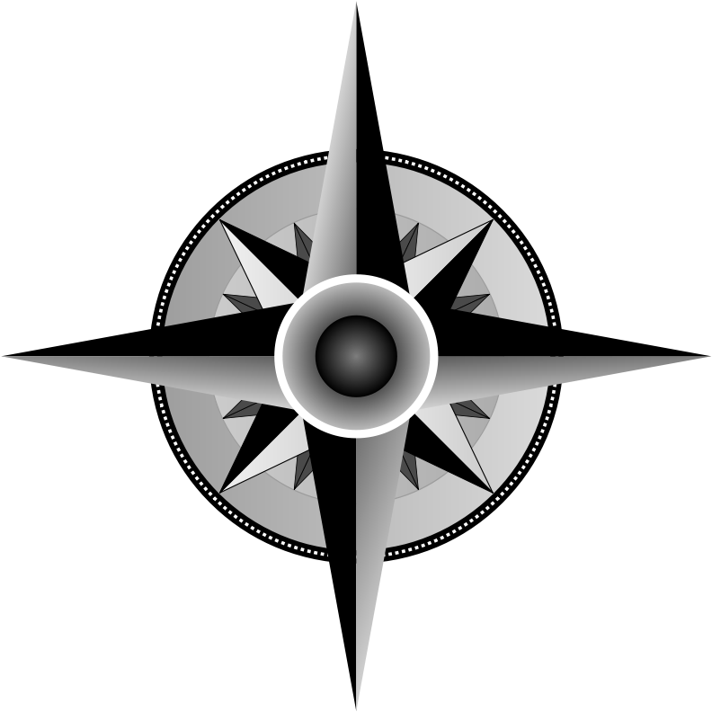 Compass Vector Art Clipart - Fancy Compass Rose - Png Download (800x800), Png Download