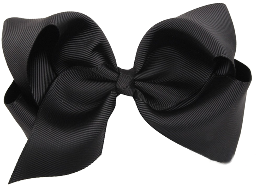 Black Bow Png - Grosgrain Black Ribbon Bow Clipart (1000x923), Png Download