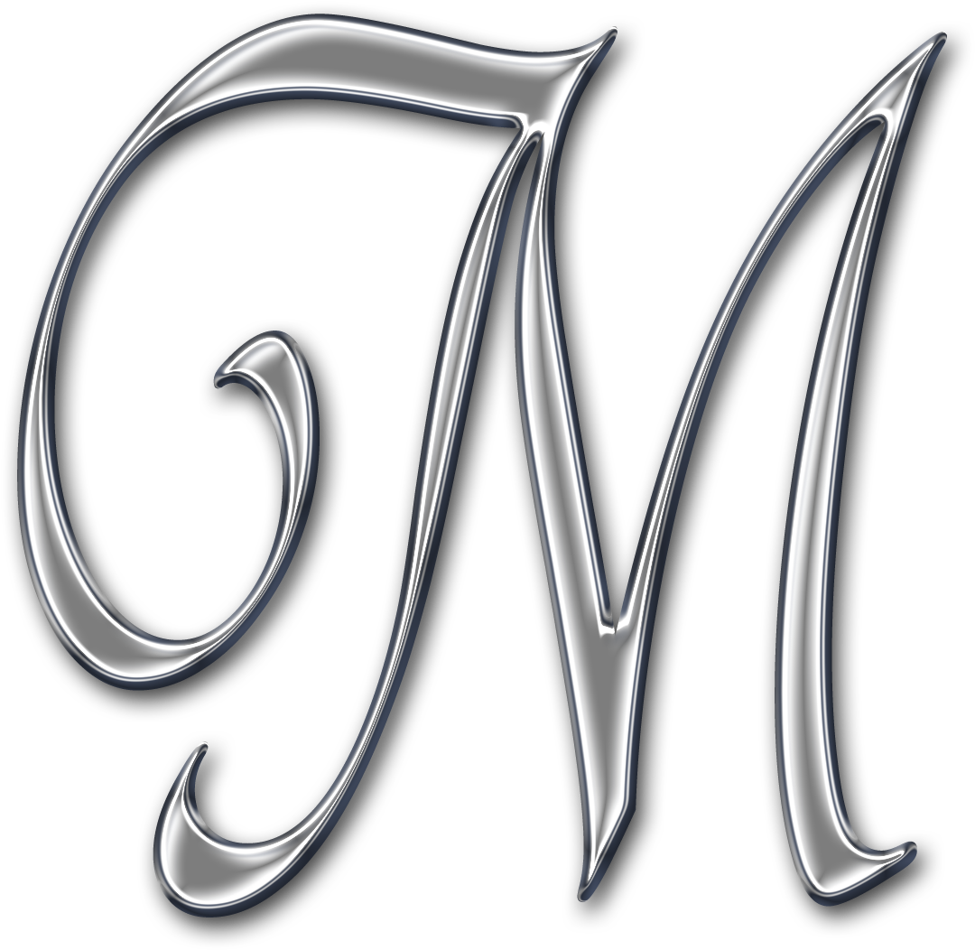 Free Wallpaper Of Letter M - Fancy Letter M Png Clipart (1200x1200), Png Download