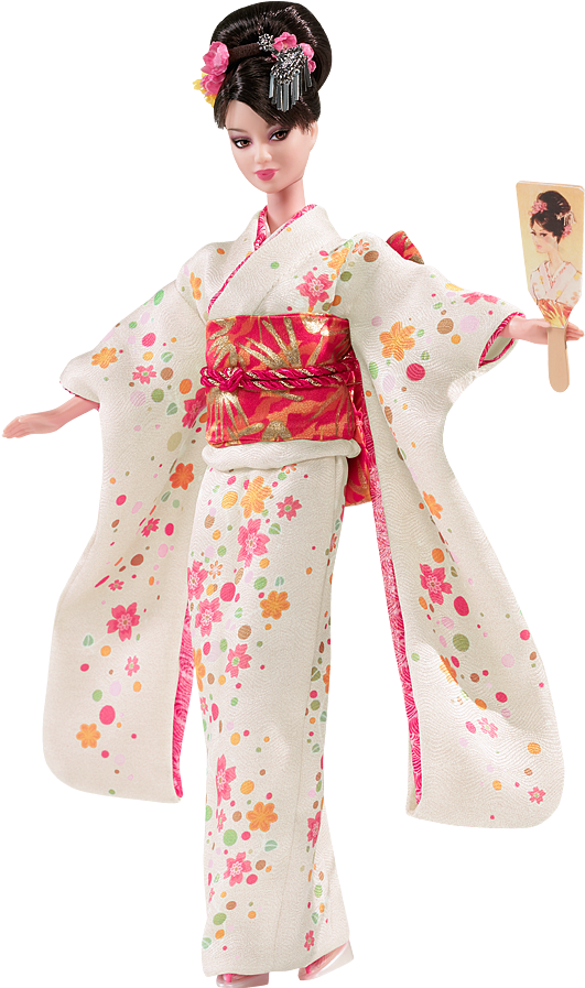 Png Image Information - Barbie Dolls Of The World Japan Clipart (640x950), Png Download
