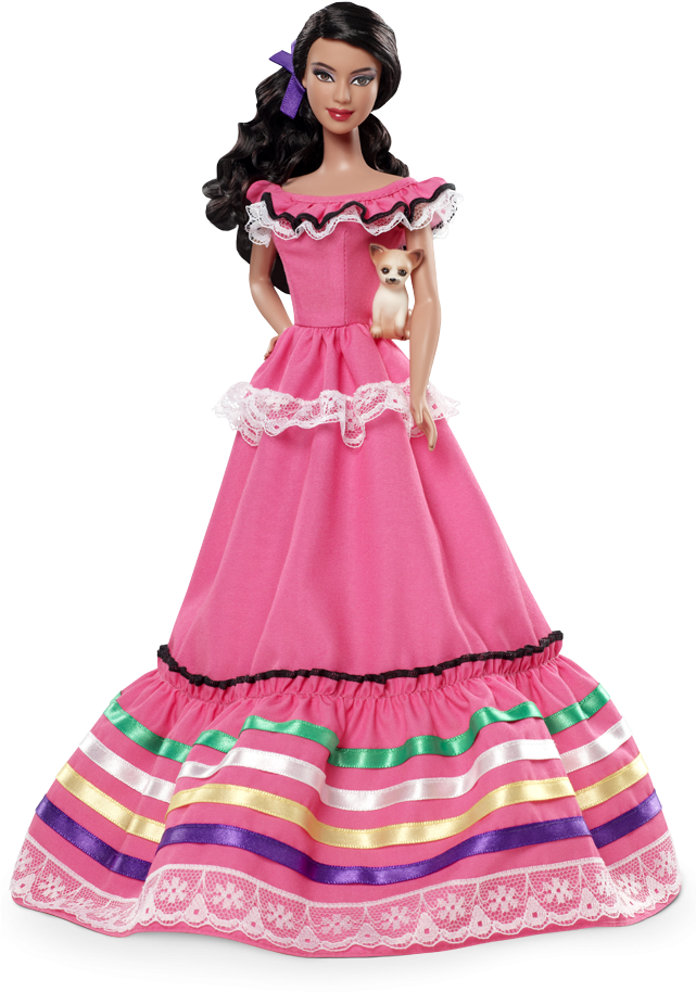 Barbie - Mexican Barbie Doll Clipart (640x950), Png Download