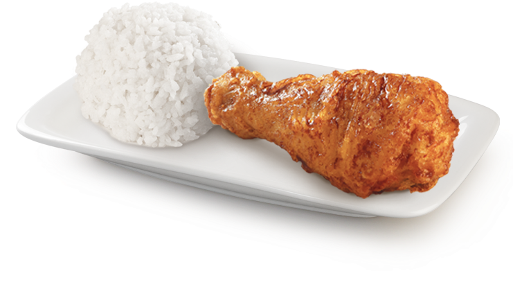 Fried Chicken With Rice Png Clipart (740x740), Png Download