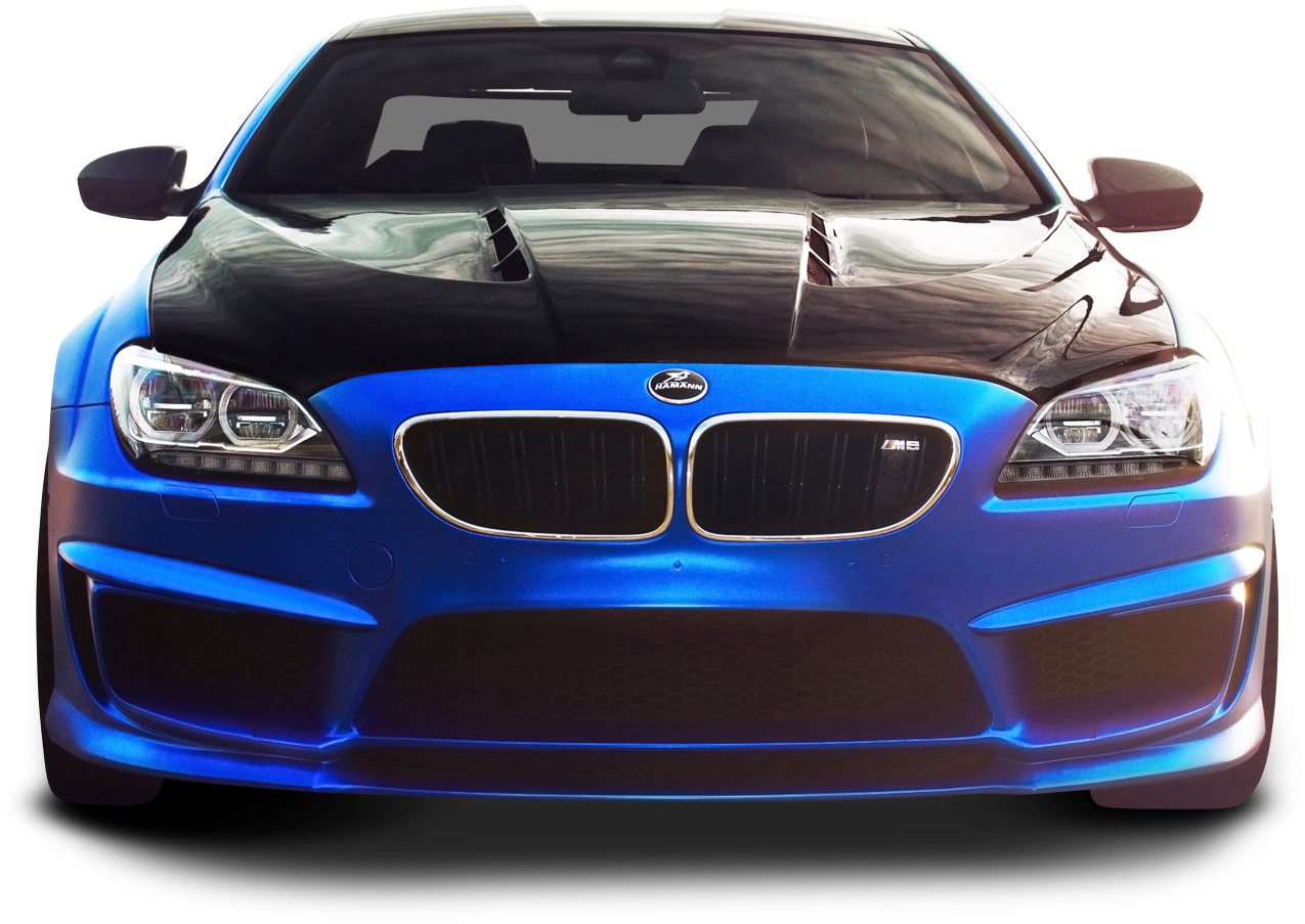 Bmw M6 Blue Car - Transparent Background Cars Png Clipart (1380x1006), Png Download