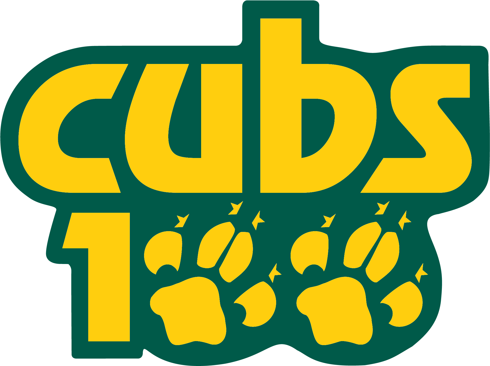 Cubs 100 Logo - Cubs 100 Clipart (1966x1471), Png Download