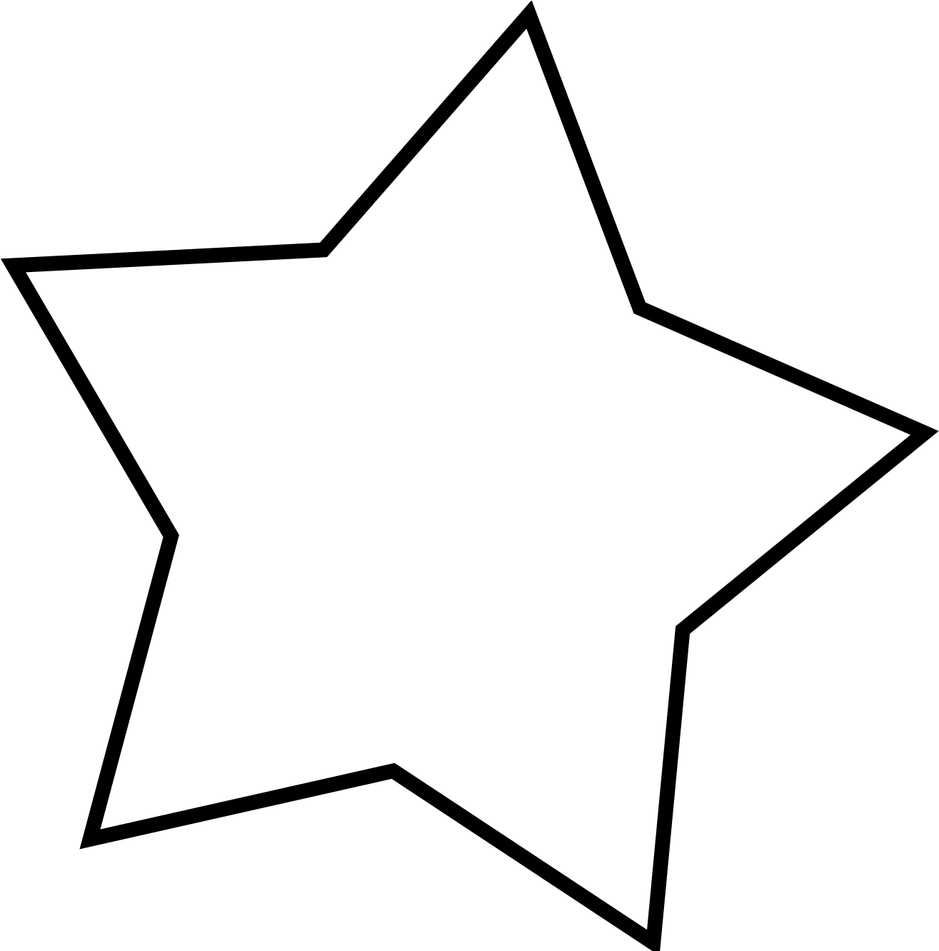 Star Clipart Png Black And White Banner Black And White - Star Black And White Clip Art Transparent Png (1264x1264), Png Download