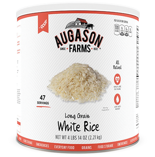 Long Grain White Rice - Augason Farms Clipart (600x600), Png Download