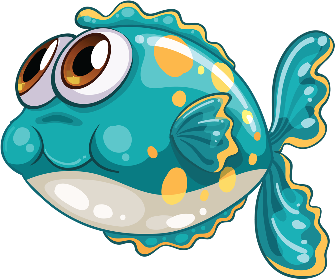 Png Fish Clip Art And Animal - Cute Fish Clipart Hd Transparent Png (1280x1067), Png Download