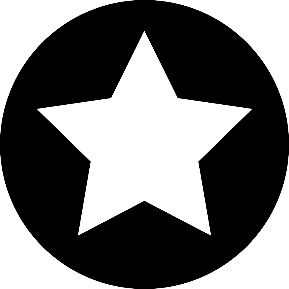 Circle Star Svg Png Icon Free Download Clipart (980x980), Png Download