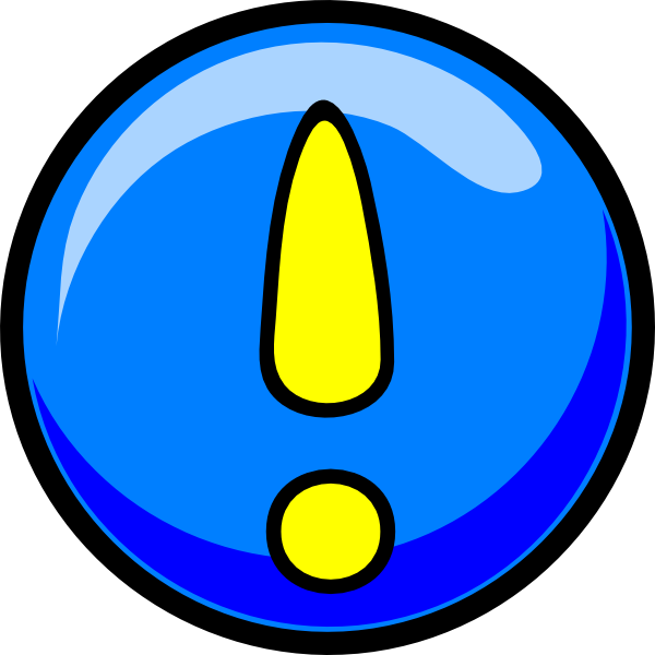 Important Exclamation Point Clip Art - Important Point Clip Art - Png Download (600x600), Png Download