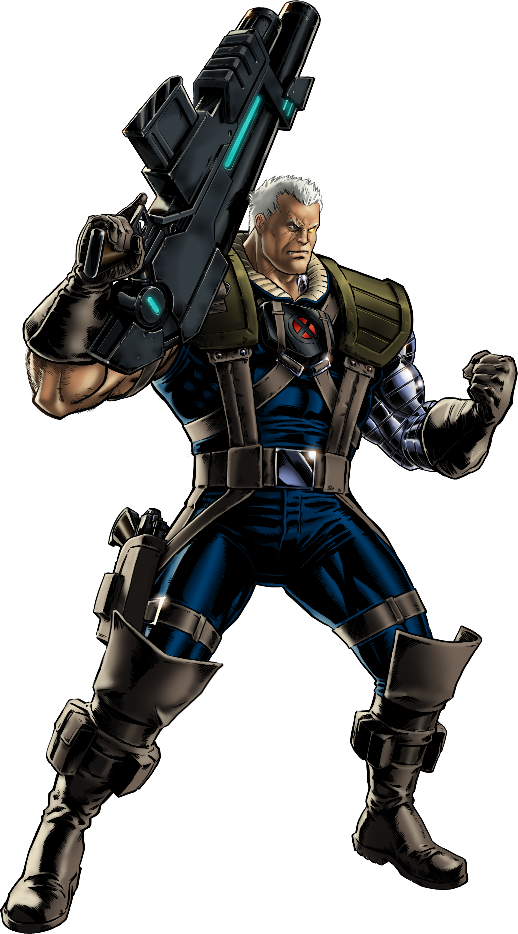 Banner Free Stock Cable Nathan Summers Earth Comicsanity - Cable Marvel Avengers Alliance Clipart (1726x3109), Png Download