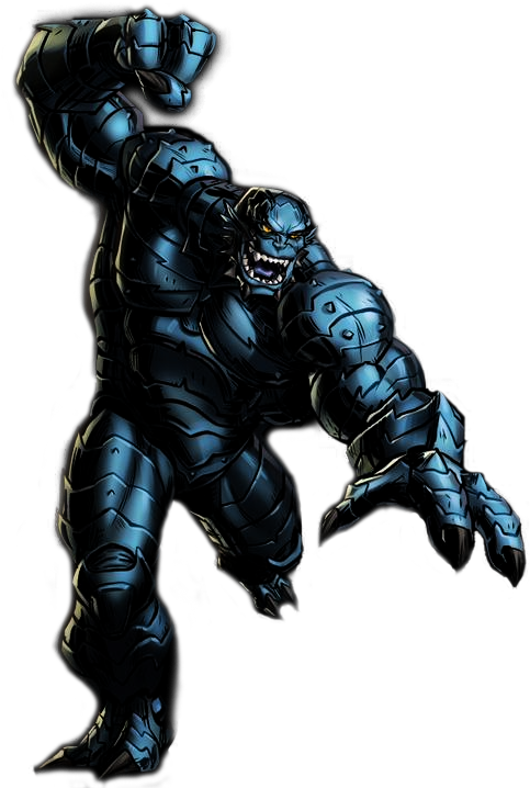 A-bomb Portrait Art - Bomb Marvel Clipart (483x718), Png Download