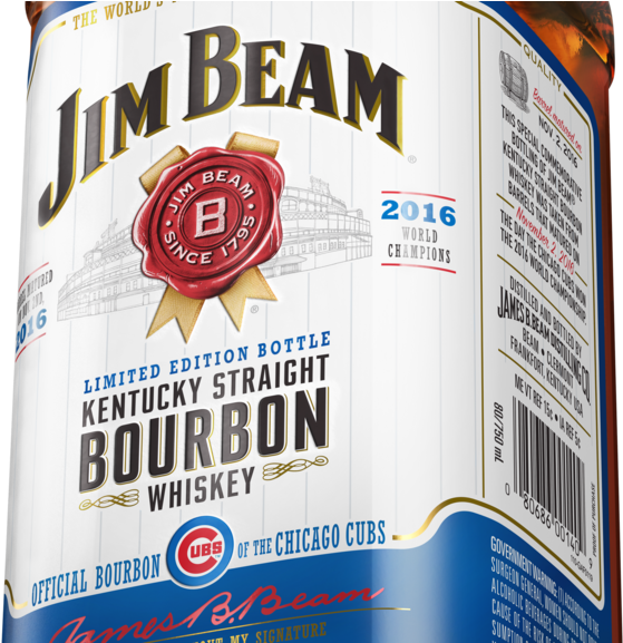 Jim Beam Hitching Its Star To The Chicago Cubs - Jim Beam Clipart (1024x576), Png Download