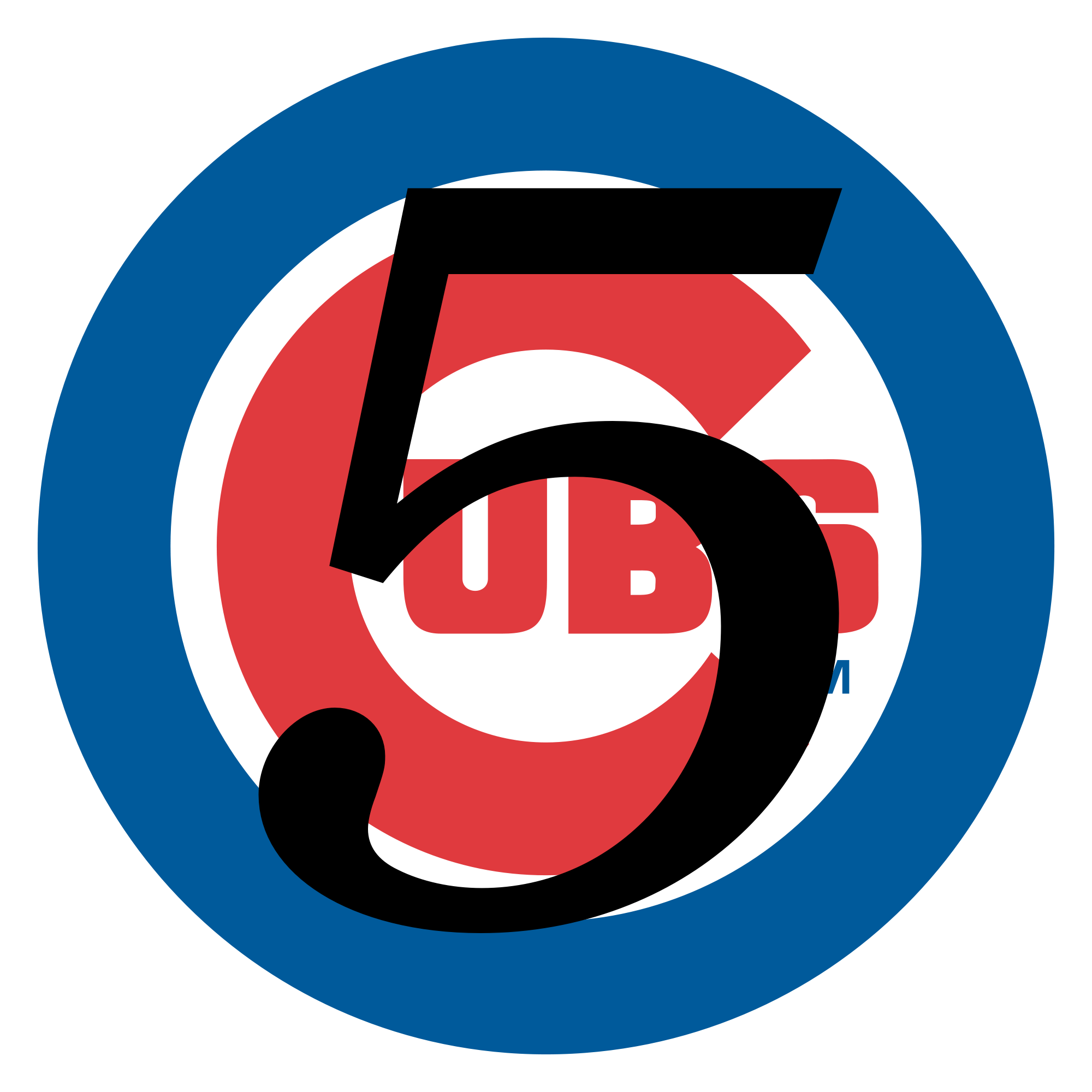2000pxchicago Cubs Logo Chicago Cubs Magic Number 5 Clipart Large