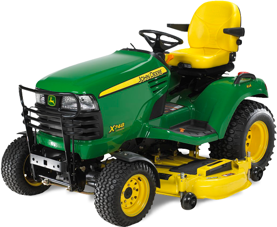 A Garden Tractor Looks Similar To A Lawn Tractor But - John Deere E130 Clipart (642x538), Png Download