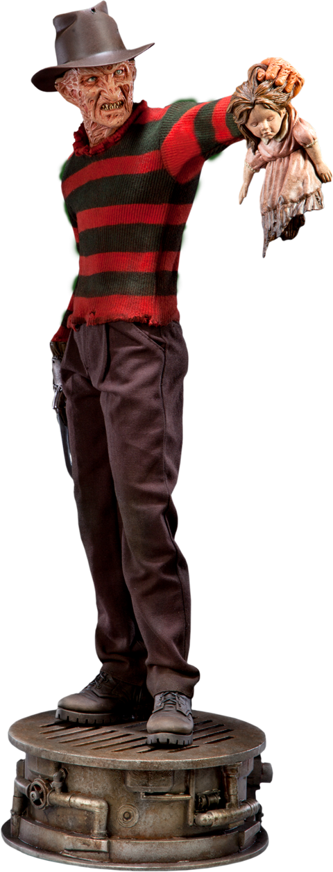 Freddy Krueger Premium Format™ Figure By Sideshow Collectibles - Nightmare On Elm Street 7 Figur Clipart (480x1254), Png Download