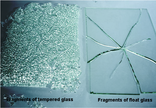 This Picture Displays Tempered Glass Cracking Compared - Toughened Glass Clipart (700x450), Png Download