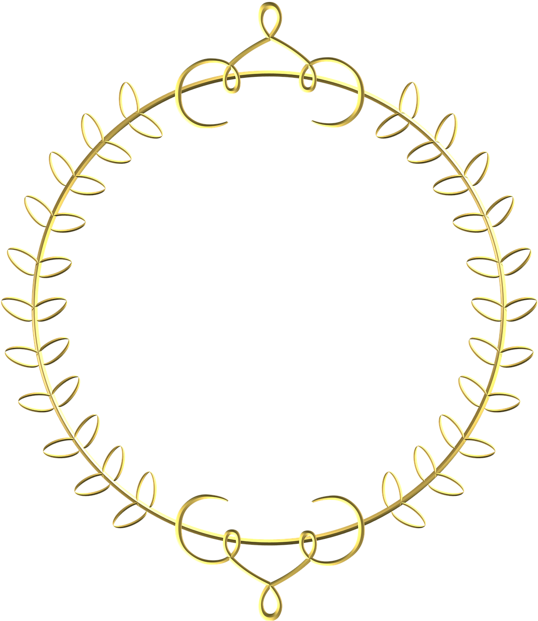 Circle Royal Border Transparent Clipart (1099x1280), Png Download