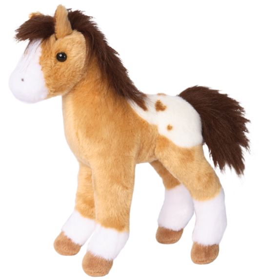 Douglas Freckles Golden Appaloosa Foal - Animal Figure Clipart (537x575), Png Download