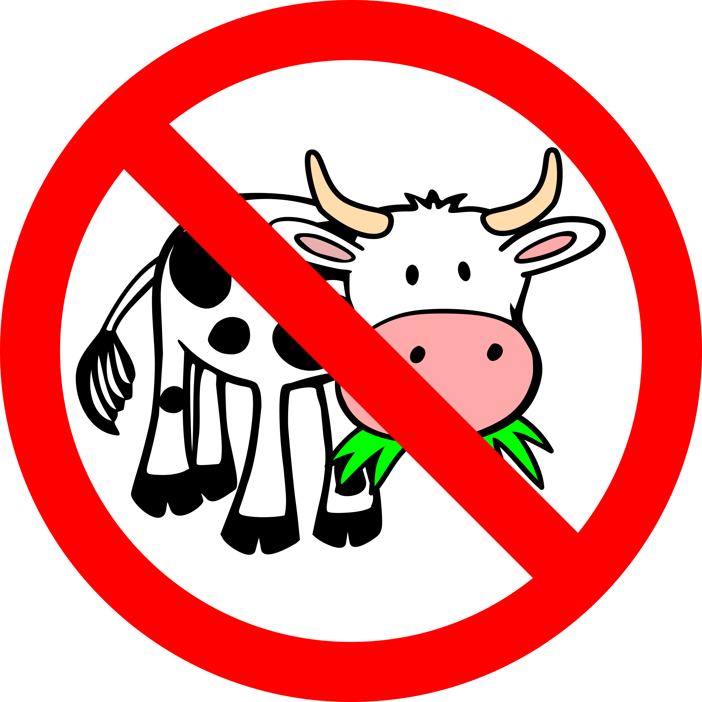This Free Icons Png Design Of Banned Bull Clipart (2400x2400), Png Download