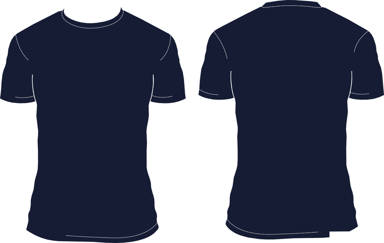 Navy Blue Shirt Vector Clipart (1280x812), Png Download