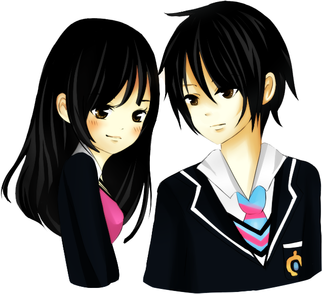 Image - Cute Cartoon Images Couple Clipart (686x734), Png Download
