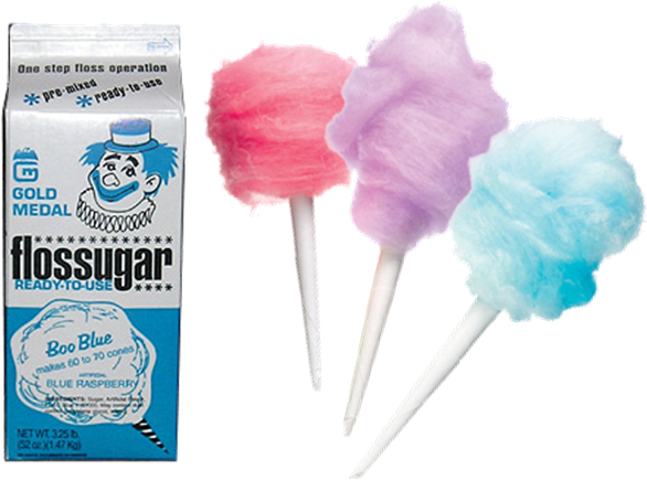 Cotton Candy Free Blue Raspberry - Cotton Candy Sugar Clipart (648x549), Png Download